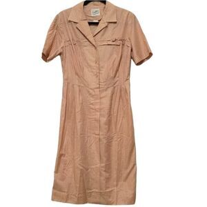 Versatiler CAROL CRAWFORD Vintage 50 Union label House Shirt Candy Striper Dress